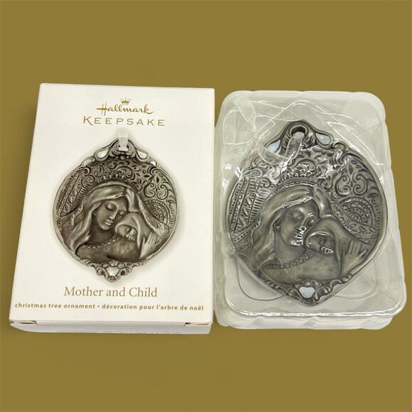 Hallmark Keepsake Ornament Mother and Child 2012 Madonna & Jesus Diecast Metal - Picture 1 of 12